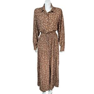 Vintage DION Broomstick Skirt Set Womens Medium Western Floral Maxi Tall Rodeo